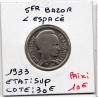 5 francs Bédoucette Bazor 1933 L espacé Sup, France pièce de monnaie