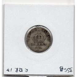 50 centimes Napoléon III tête laurée 1865 A Paris B-, France pièce de monnaie