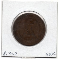 10 centimes Napoléon III tête nue 1857 B Rouen B, France pièce de monnaie