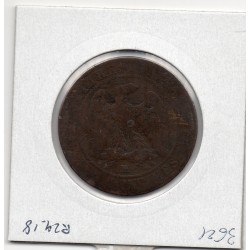 10 centimes Napoléon III tête nue 1857 MA Marseille B-, France pièce de monnaie