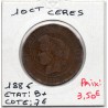 10 centimes Cérès 1886 A Paris B, France pièce de monnaie