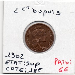 2 centimes Dupuis 1902 Sup, France pièce de monnaie