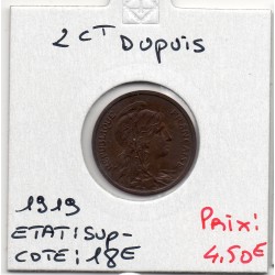 2 centimes Dupuis 1919 Sup-, France pièce de monnaie