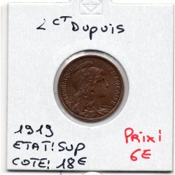 2 centimes Dupuis 1919 Sup, France pièce de monnaie