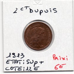 2 centimes Dupuis 1913 Sup+, France pièce de monnaie
