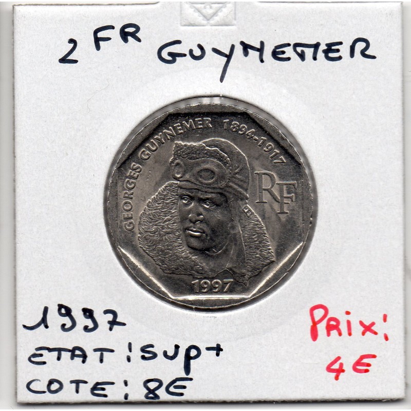 2 francs Guynemer Nickel 1997 Sup+, France pièce de monnaie