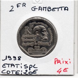 2 francs René Cassin Nickel 1998 Spl, France pièce de monnaie