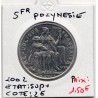 Polynésie Française 5 Francs 2002 Sup+, Lec 63g pièce de monnaie