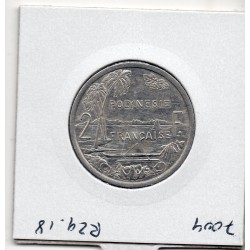 Polynésie Française 2 Francs 1991 Sup+, Lec 42 pièce de monnaie