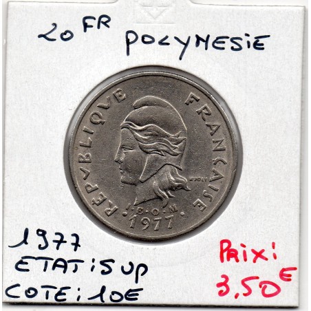 Polynésie Française 20 Francs 1977 Sup, Lec 95 pièce de monnaie