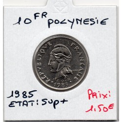 Polynésie Française 10 Francs 1985 Sup+, Lec 79 pièce de monnaie