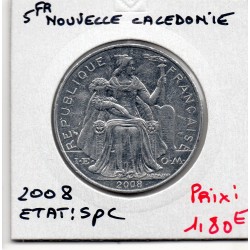 Nouvelle Calédonie 5 Francs 2008 Spl, Lec - pièce de monnaie