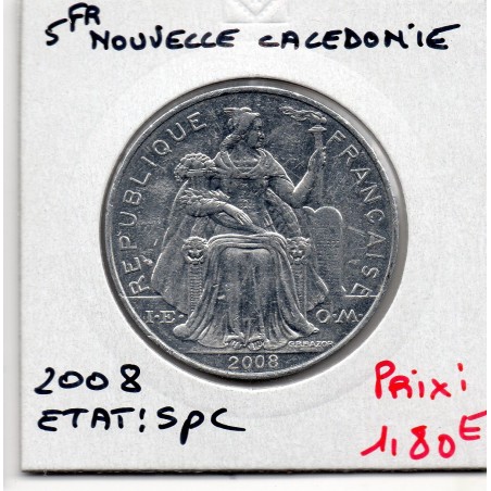 Nouvelle Calédonie 5 Francs 2008 Spl, Lec - pièce de monnaie