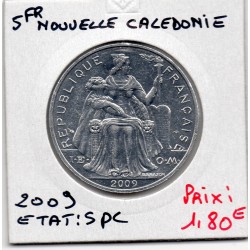Nouvelle Calédonie 5 Francs 2009 Spl, Lec - pièce de monnaie