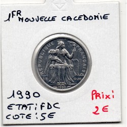 Nouvelle Calédonie 1 Franc 1990 FDC, Lec 50 pièce de monnaie