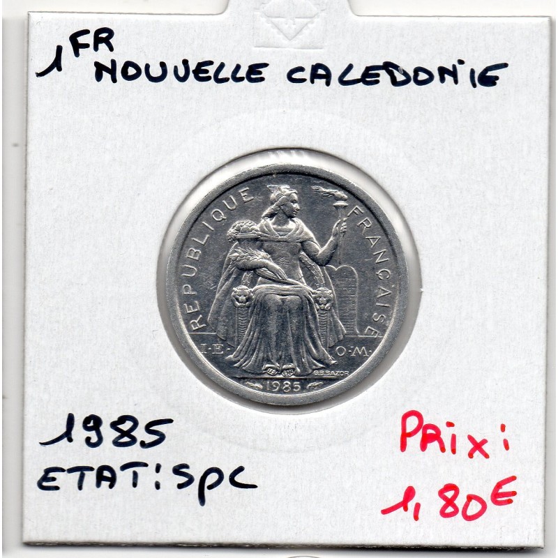 Nouvelle Calédonie 1 Franc 1985 Spl, Lec 47 pièce de monnaie