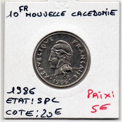 Nouvelle Calédonie 10 Francs 1986 Spl, Lec 95 pièce de monnaie