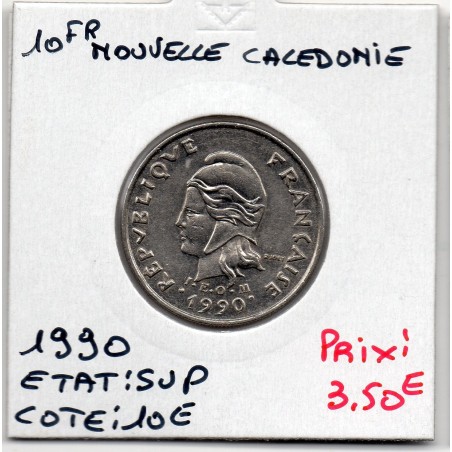 Nouvelle Calédonie 10 Francs 1990 Sup, Lec 97 pièce de monnaie