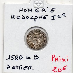 Hongrie Rodolphe 1er denier 1588 Kremnica TTB+, pièce de monnaie