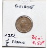 Suisse 1/2 franc 1952 Sup, KM 23 pièce de monnaie