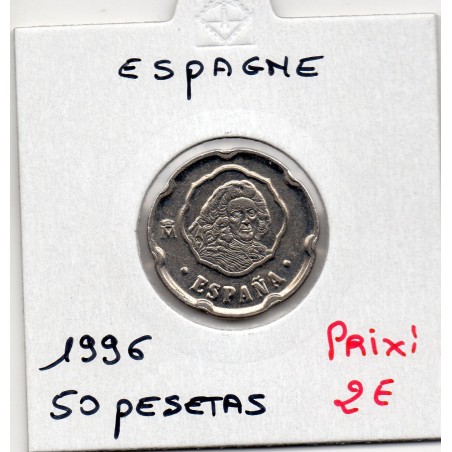 Espagne 50 pesetas 1996 Spl, KM 963 pièce de monnaie