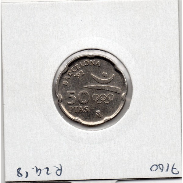 Espagne 50 pesetas 1992 Sup, KM 906 pièce de monnaie