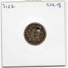Suisse 5 rappen 1877 TTB- trou, KM 26 pièce de monnaie