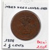 Indes orientales Néerlandaises 2 1/2 cents 1858 TB, KM 308.1 pièce de monnaie