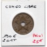 Congo Libre 20 centimes 1906 Sup, KM 11 pièce de monnaie