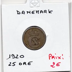 Danemark 25 ore 1920 TTB,...