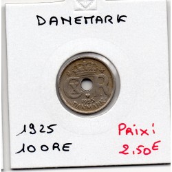 Danemark 10 ore 1925 TTB,...