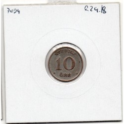 Suède 10 Ore 1938 TTB, KM 780 pièce de monnaie