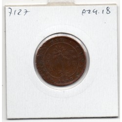 Ceylan 1 cent 1890 B, KM 92 pièce de monnaie