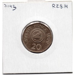 Guernesey 20 pence 1999 Sup, KM 90 pièce de monnaie