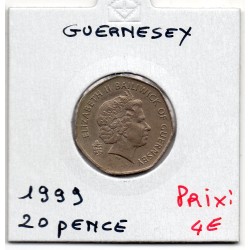 Guernesey 20 pence 1999 Sup, KM 90 pièce de monnaie