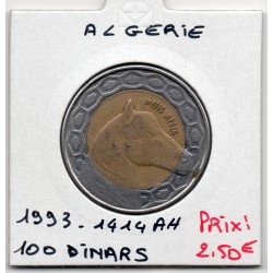 Algérie 100 dinars 1414 ah - 1993 TTB KM 132 pièce de monnaie