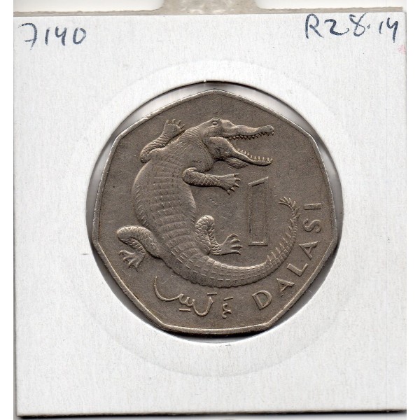 Gambie 1 dalasi 1987 Sup, KM 29 pièce de monnaie