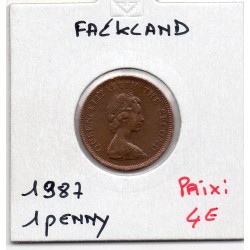 Falkland 1 penny 1987 Sup-, KM 2 pièce de monnaie