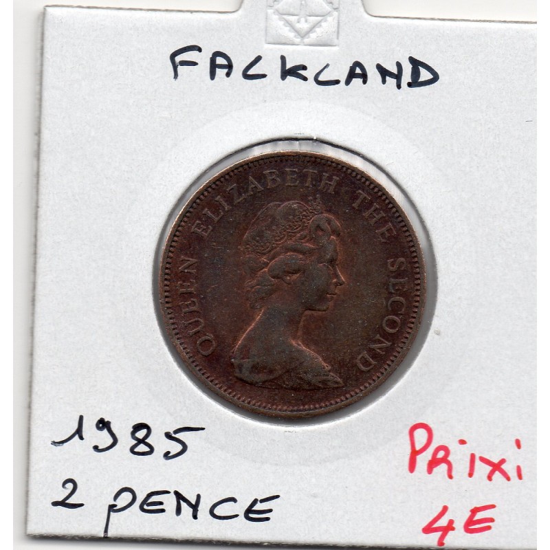 Falkland 2 pence 1985 Sup-, KM 3 pièce de monnaie