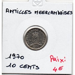 Antilles Neerlandaise 10 cents 1970 Spl, KM 10 pièce de monnaie
