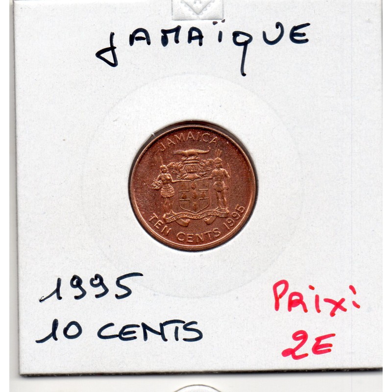 Jamaique 10 cents 1995 Spl,  KM 146.2 pièce de monnaie