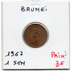 Brunei 1 sen 1967 Sup, KM 4 pièce de monnaie