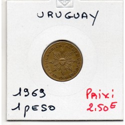 Uruguay 1 Peso 1969 Sup, KM 52 pièce de monnaie