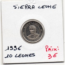 Sierra Leone 10 leones 1996 Spl, KM 44 pièce de monnaie