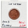 ile de Man 1 penny 2003 FDC, KM 1036 pièce de monnaie