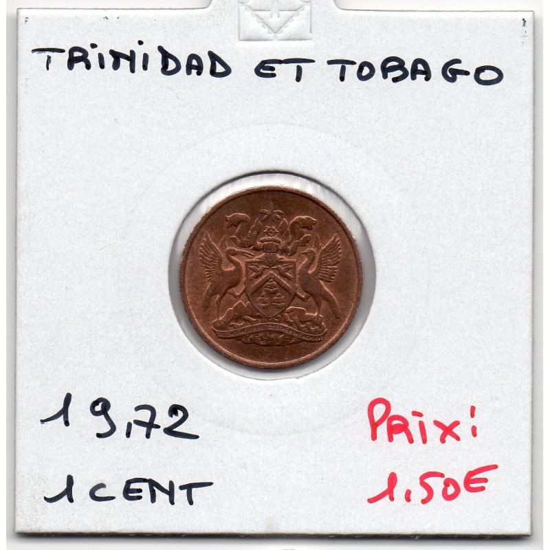Trinité et Tobago 1 cent 1972 Sup, KM 1 pièce de monnaie