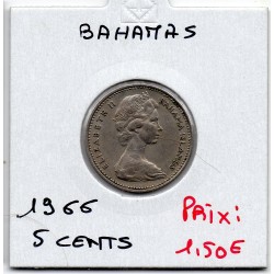 Bahamas 5 cents 1966 TTB,...