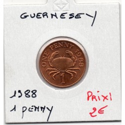 Guernesey 1 penny 1988 Spl, KM 40 pièce de monnaie