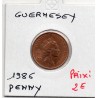 Guernesey 1 penny 1986 Spl, KM 40 pièce de monnaie