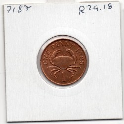 Guernesey 1 penny 1986 Spl, KM 40 pièce de monnaie